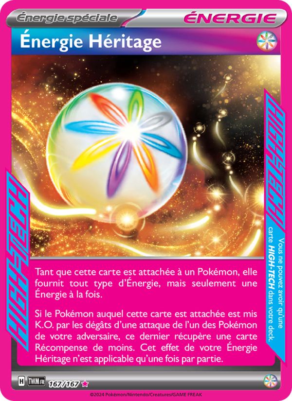 Énergie Héritage 167 — Twilight Masquerade (French Pokémon TCG card)