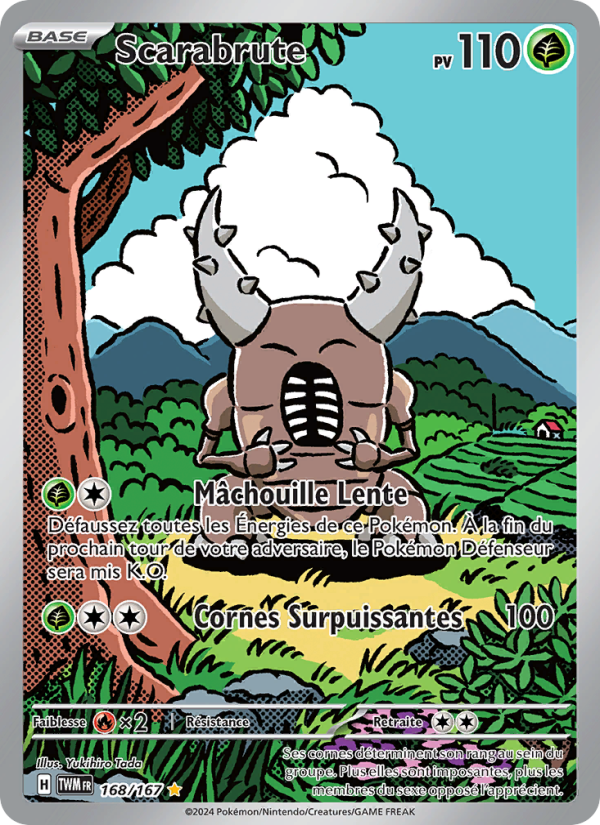 Scarabrute 168 — Twilight Masquerade (French Pokémon TCG card)