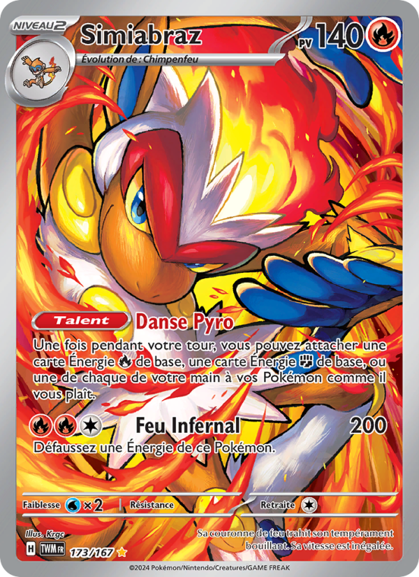 Simiabraz 173 — Twilight Masquerade (French Pokémon TCG card)