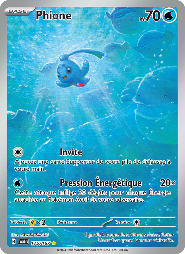 Phione 175 — Twilight Masquerade (French Pokémon TCG card)