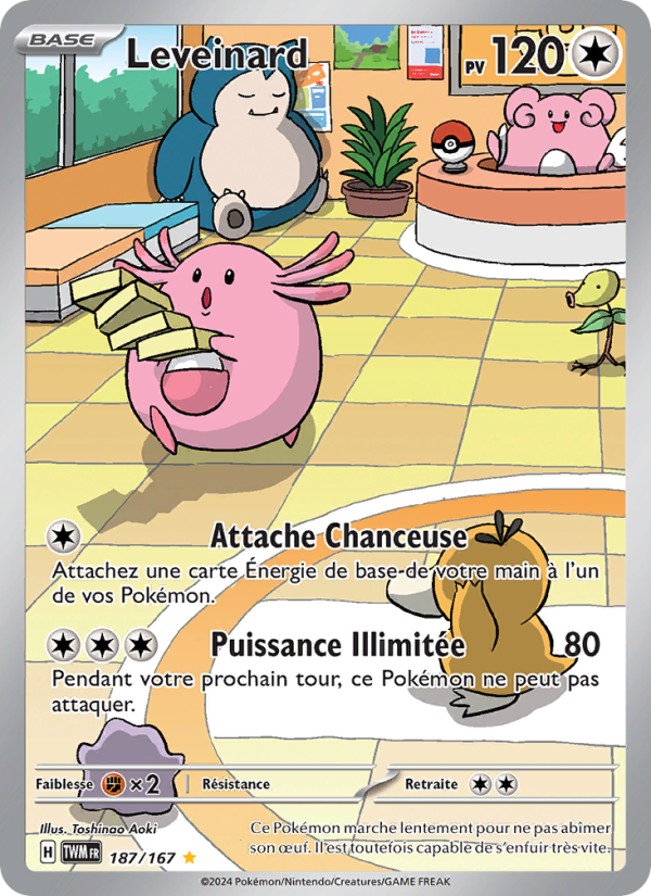 Leveinard 187 — Twilight Masquerade (French Pokémon TCG card)