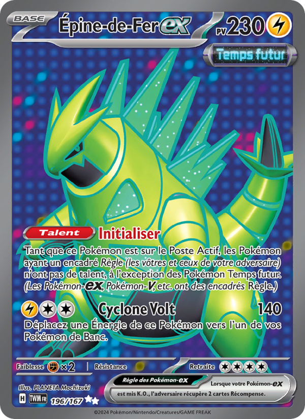 Épine-de-Fer-ex 196 — Twilight Masquerade (French Pokémon TCG card)
