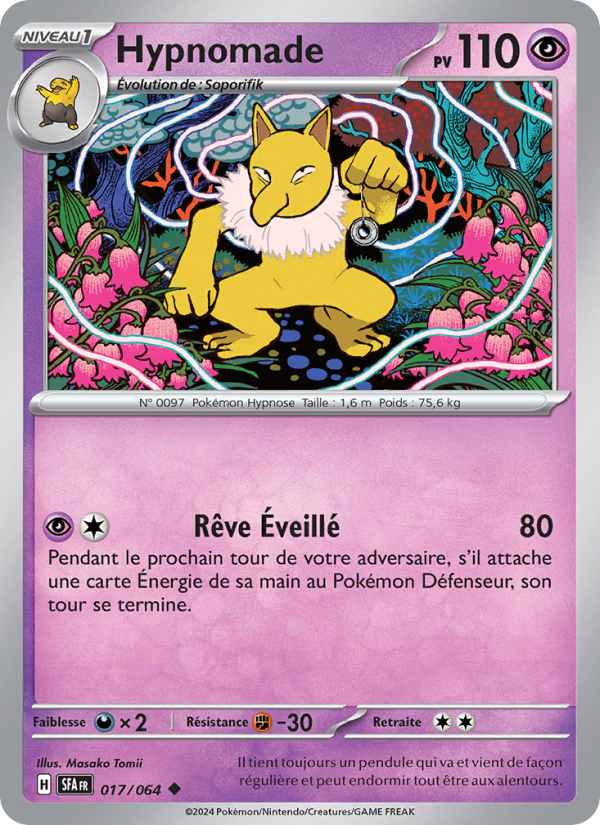 Hypnomade 017 — Nebel der Sagen (French Pokémon TCG card)