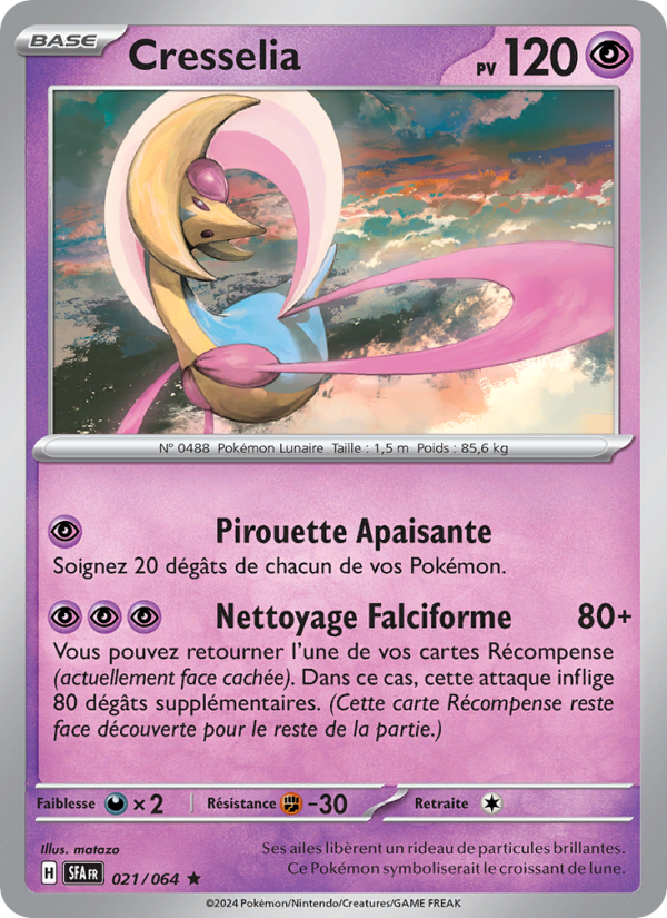 Cresselia 021 — Nebel der Sagen (French Pokémon TCG card)