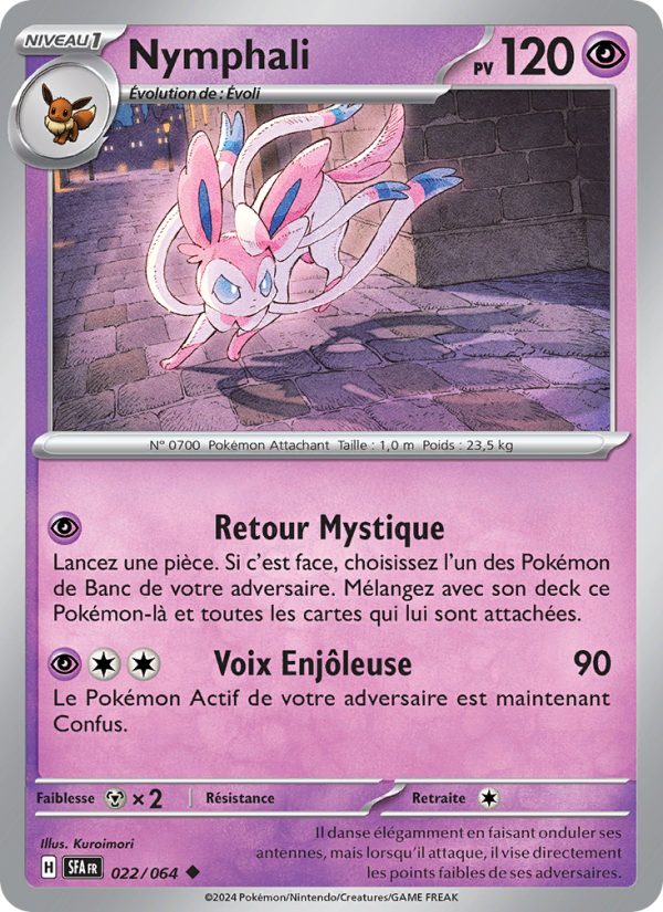 Nymphali 022 — Nebel der Sagen (French Pokémon TCG card)