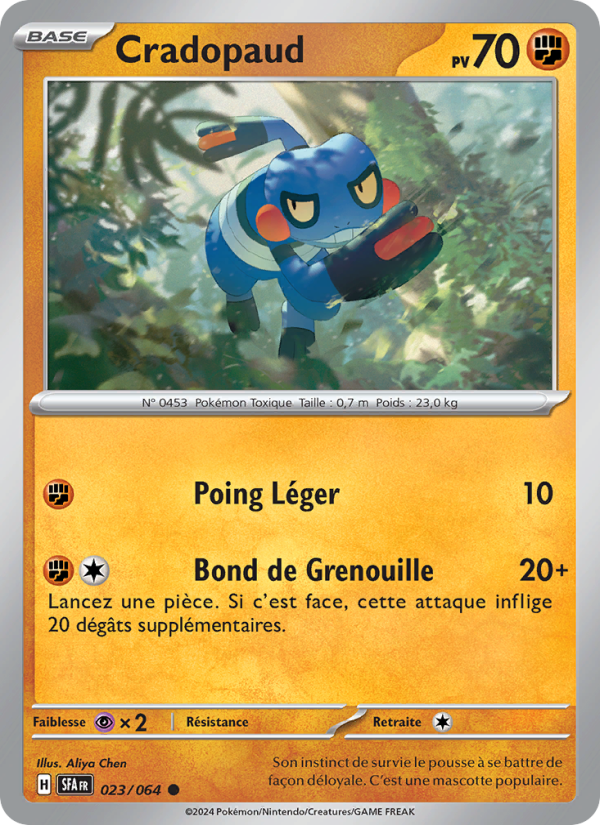 Cradopaud 023 — Nebel der Sagen (French Pokémon TCG card)