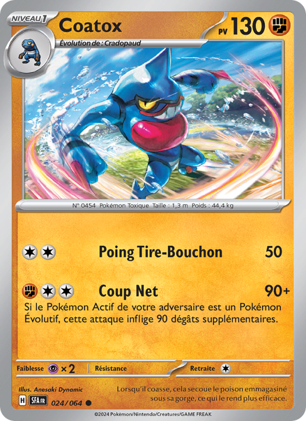 Coatox 024 — Nebel der Sagen (French Pokémon TCG card)