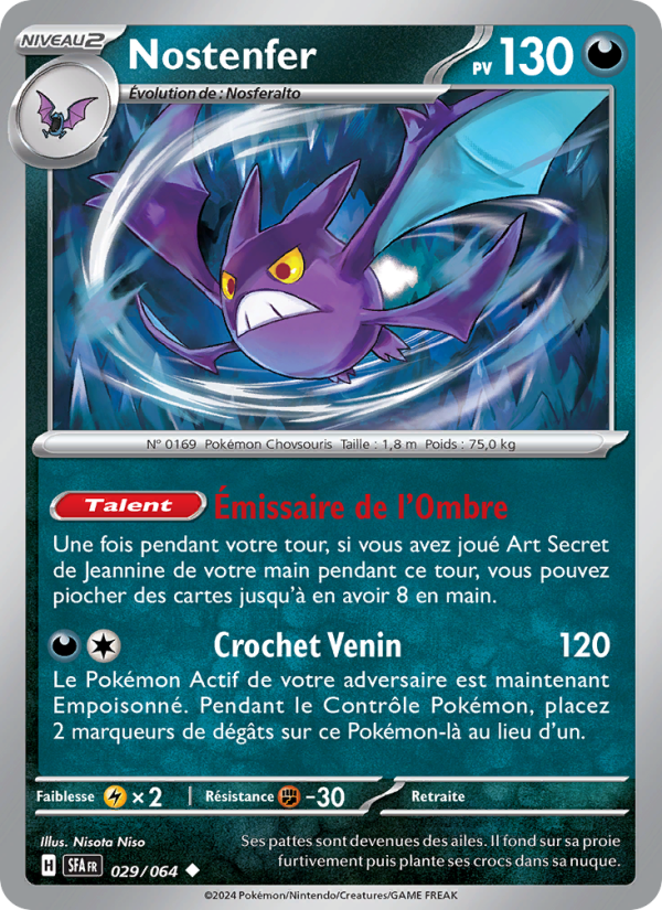 Nostenfer 029 — Nebel der Sagen (French Pokémon TCG card)