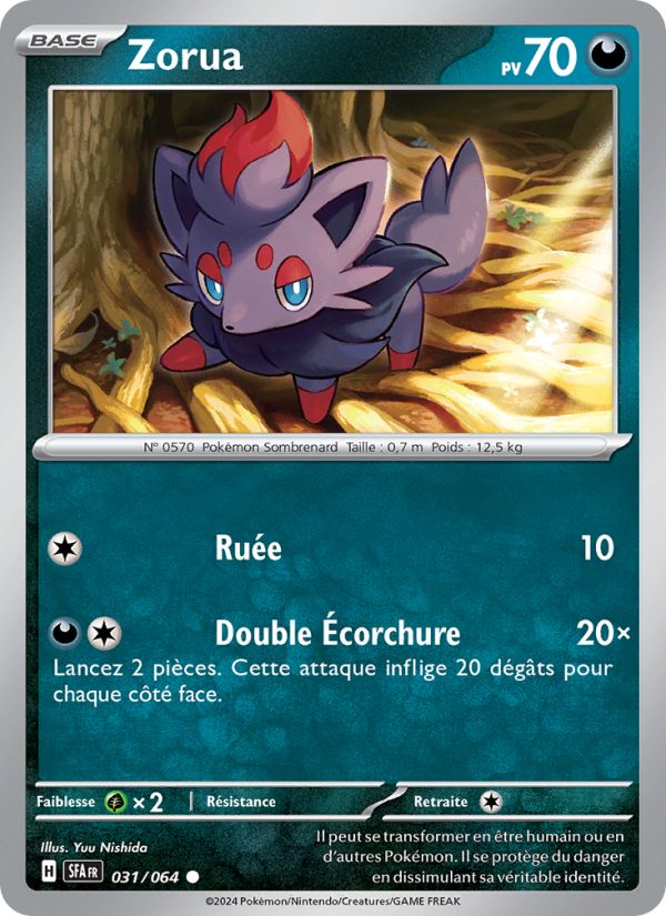 Zorua 031 — Nebel der Sagen (French Pokémon TCG card)