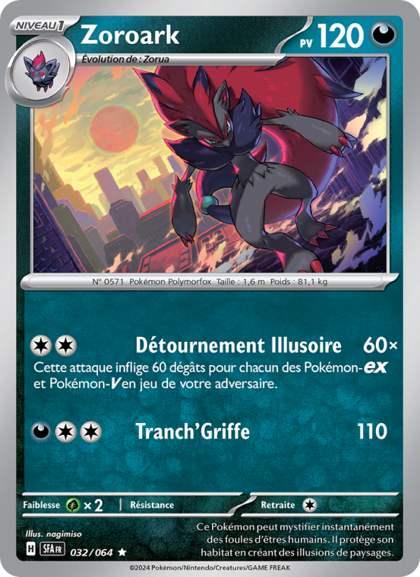 Zoroark 032 — Nebel der Sagen (French Pokémon TCG card)