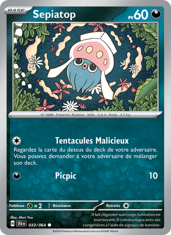 Sepiatop 033 — Nebel der Sagen (French Pokémon TCG card)