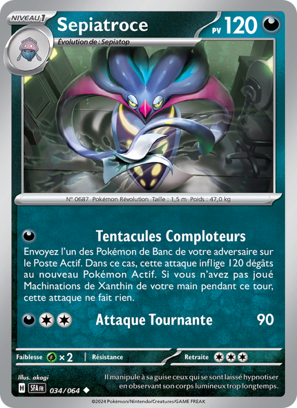 Sepiatroce 034 — Nebel der Sagen (French Pokémon TCG card)