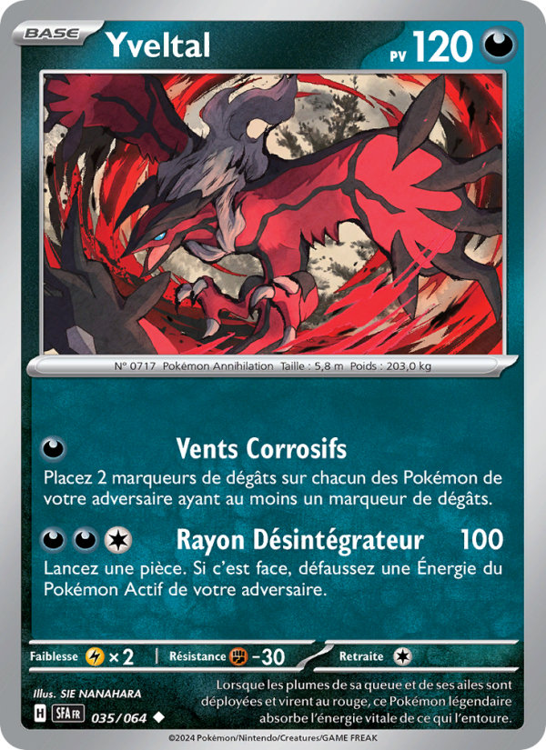 Yveltal 035 — Nebel der Sagen (French Pokémon TCG card)