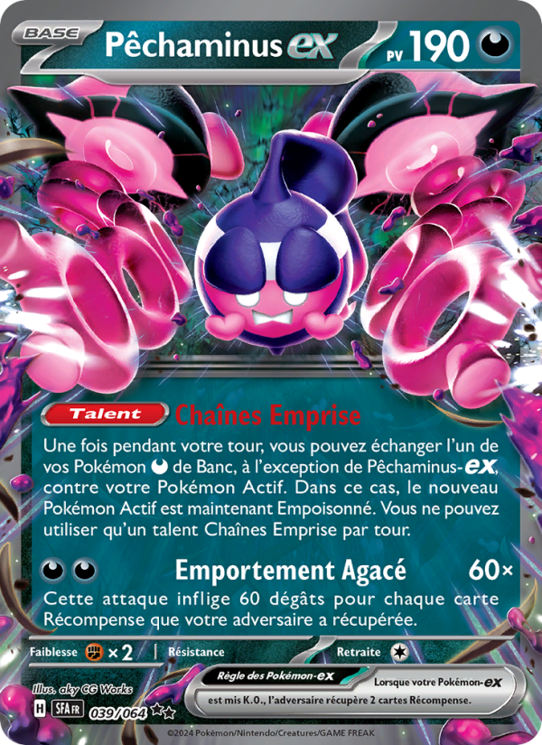 Pêchaminus-ex 039 — Nebel der Sagen (French Pokémon TCG card)