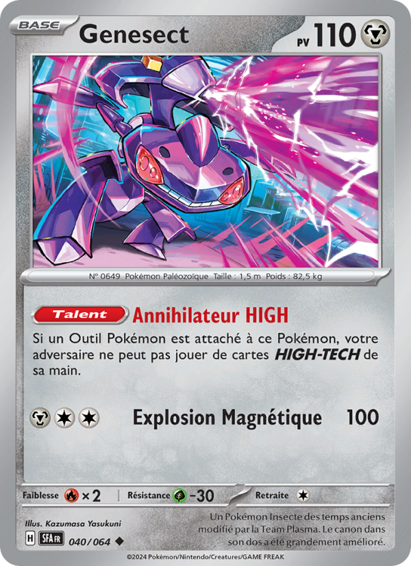 Genesect 040 — Nebel der Sagen (French Pokémon TCG card)
