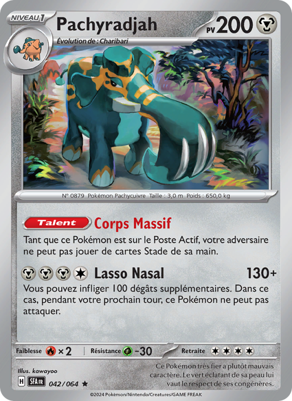 Pachyradjah 042 — Nebel der Sagen (French Pokémon TCG card)