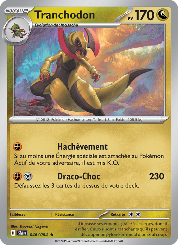 Tranchodon 046 — Nebel der Sagen (French Pokémon TCG card)