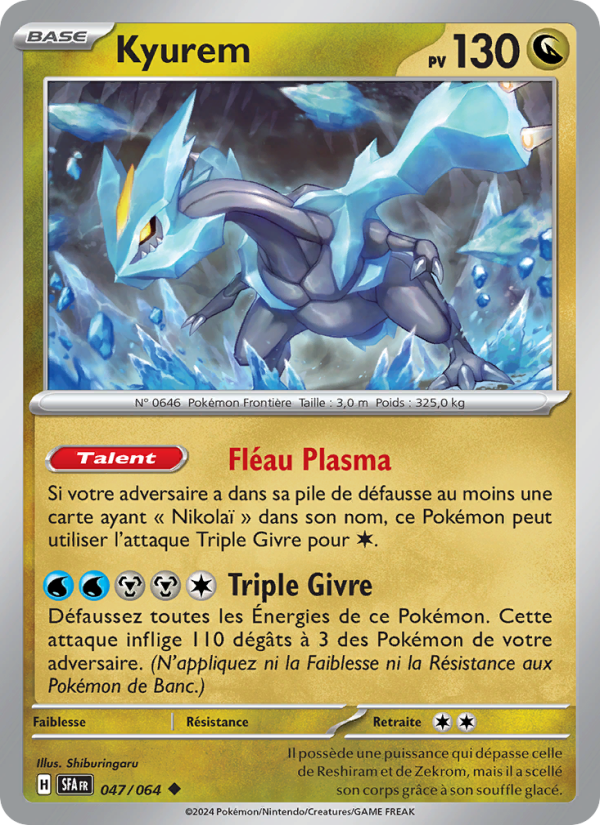 Kyurem 047 — Nebel der Sagen (French Pokémon TCG card)