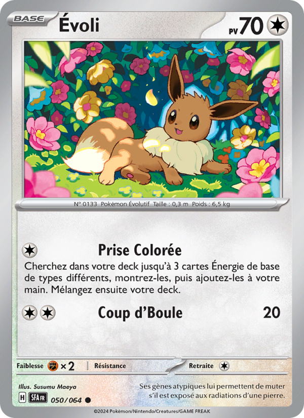 Évoli 050 — Nebel der Sagen (French Pokémon TCG card)