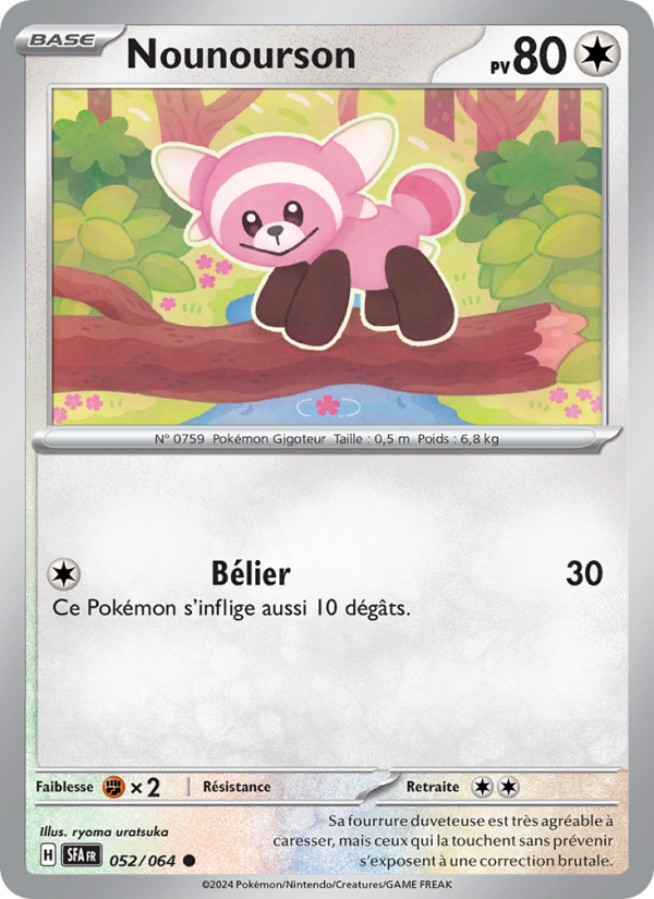Nounourson 052 — Nebel der Sagen (French Pokémon TCG card)