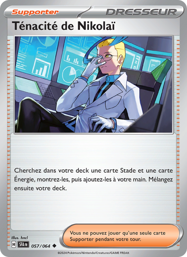 Ténacité de Nikolaï 057 — Nebel der Sagen (French Pokémon TCG card)