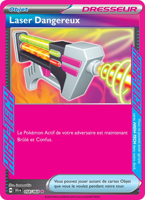Laser Dangereux 058 — Nebel der Sagen (French Pokémon TCG card)