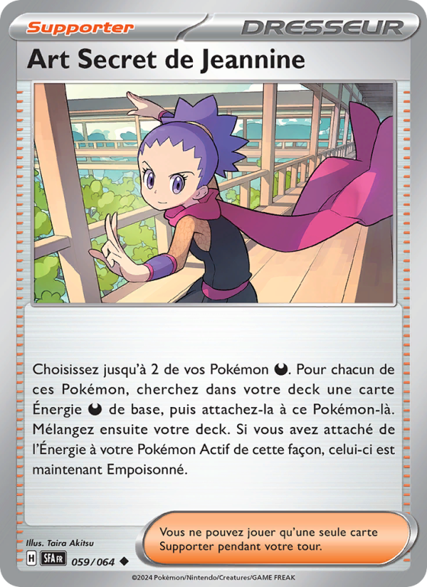 Art Secret de Jeannine 059 — Nebel der Sagen (French Pokémon TCG card)