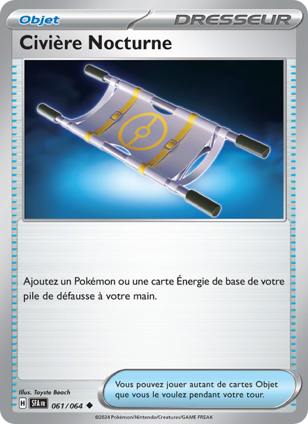 Civière Nocturne 061 — Nebel der Sagen (French Pokémon TCG card)