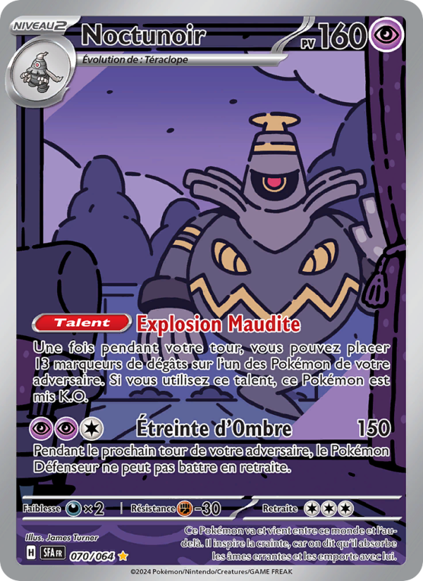 Noctunoir 070 — Nebel der Sagen (French Pokémon TCG card)