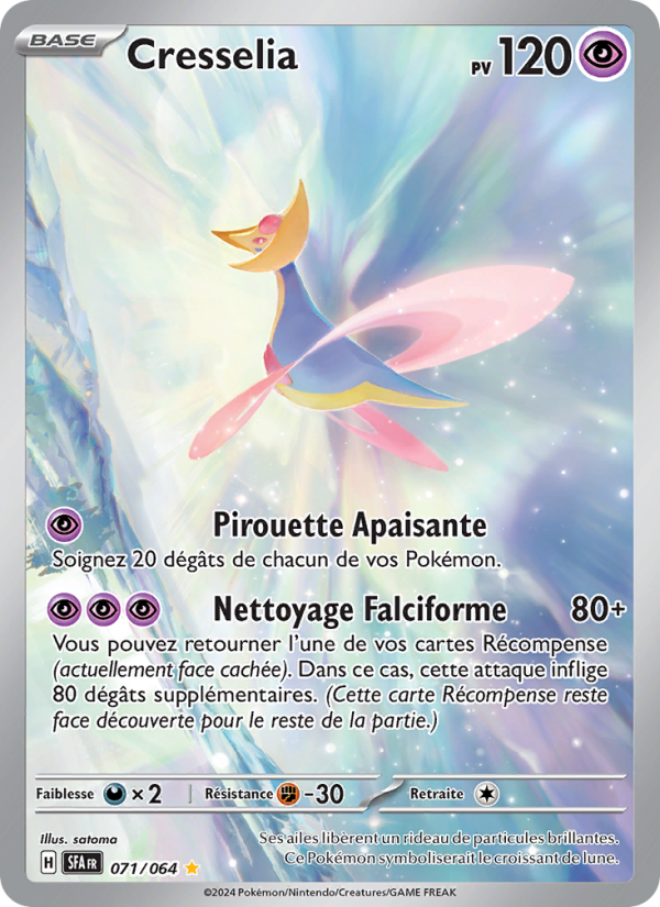Cresselia 071 — Nebel der Sagen (French Pokémon TCG card)