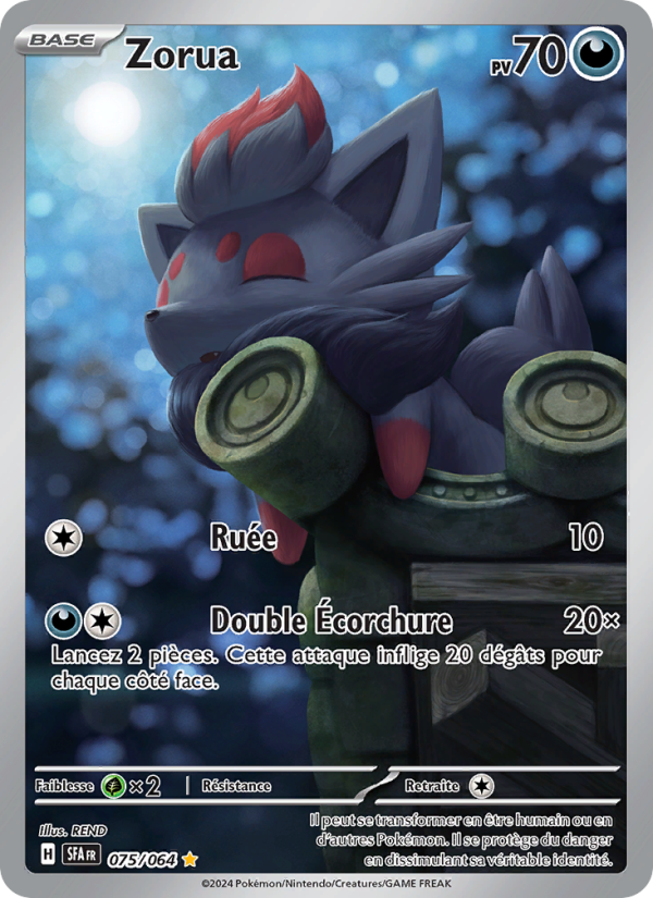 Zorua 075 — Nebel der Sagen (French Pokémon TCG card)