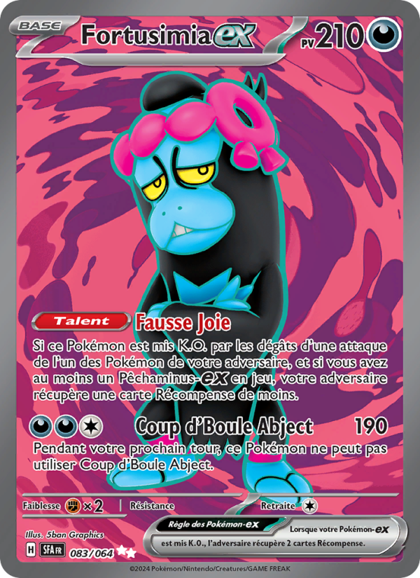 Fortusimia-ex 083 — Nebel der Sagen (French Pokémon TCG card)