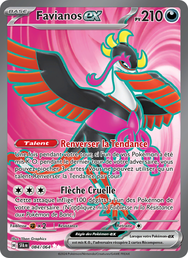Favianos-ex 084 — Nebel der Sagen (French Pokémon TCG card)