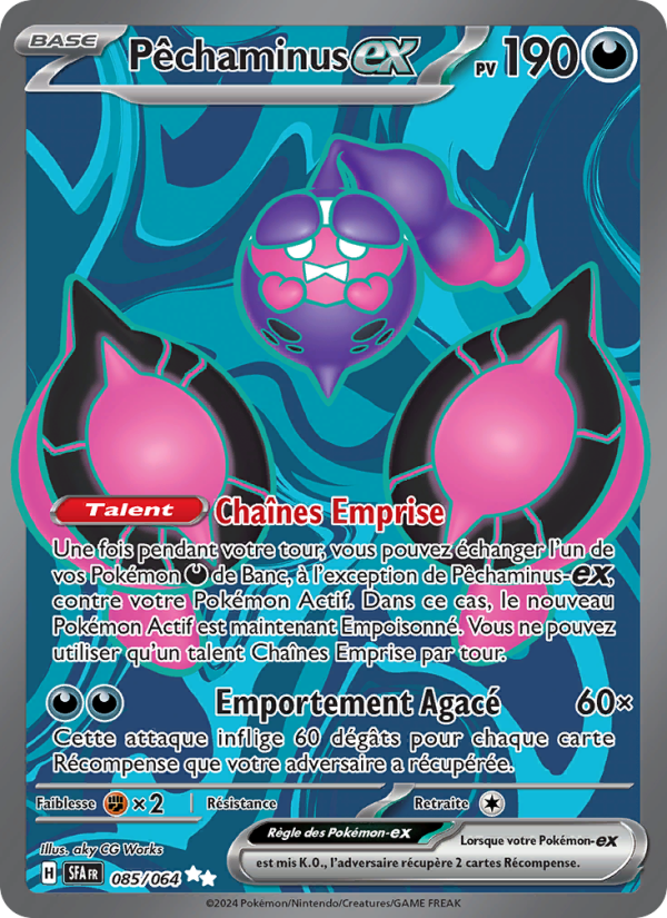 Pêchaminus-ex 085 — Nebel der Sagen (French Pokémon TCG card)