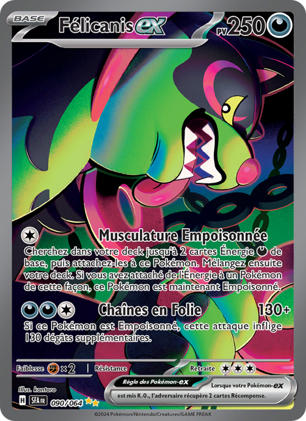 Félicanis-ex 090 — Nebel der Sagen (French Pokémon TCG card)