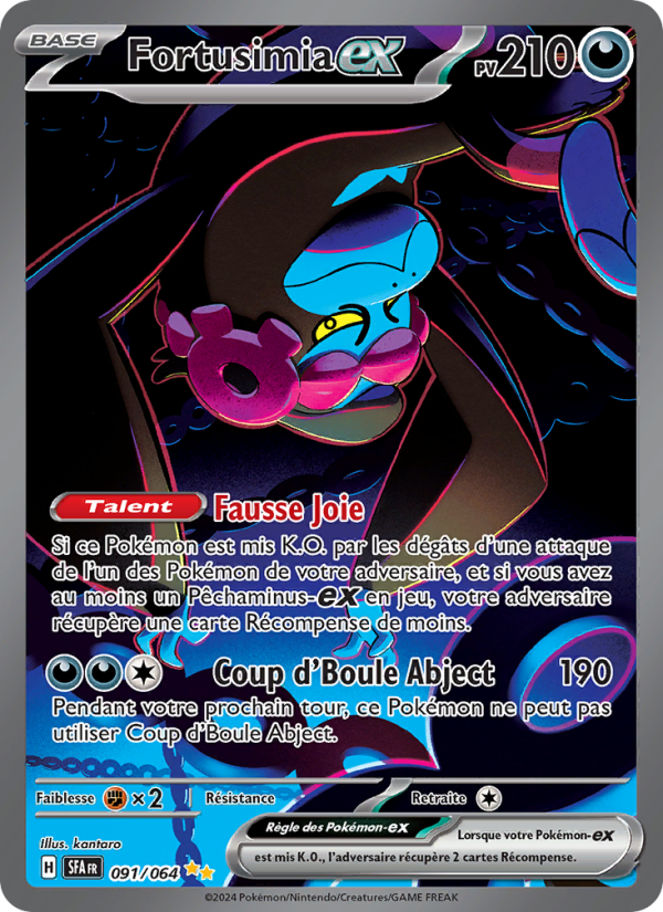 Fortusimia-ex 091 — Nebel der Sagen (French Pokémon TCG card)