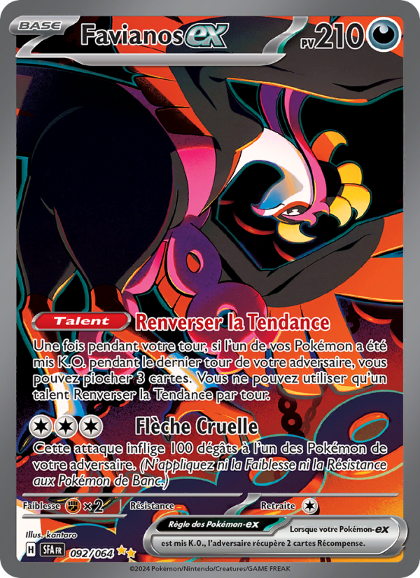 Favianos-ex 092 — Nebel der Sagen (French Pokémon TCG card)
