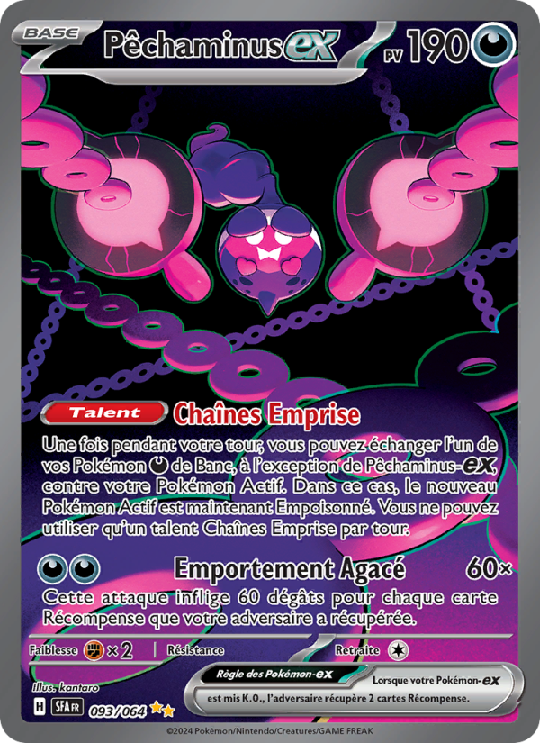 Pêchaminus-ex 093 — Nebel der Sagen (French Pokémon TCG card)