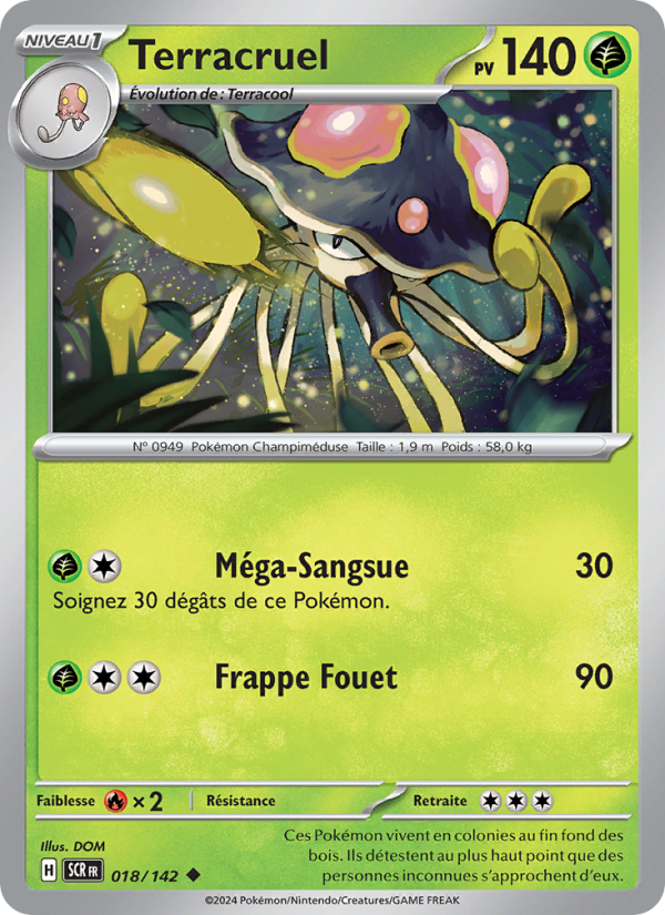 Terracruel 018 — Stellar Crown (French Pokémon TCG card)