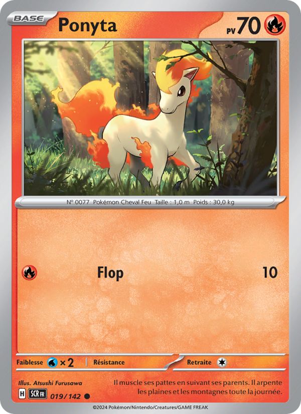 Ponyta 019 — Stellar Crown (French Pokémon TCG card)