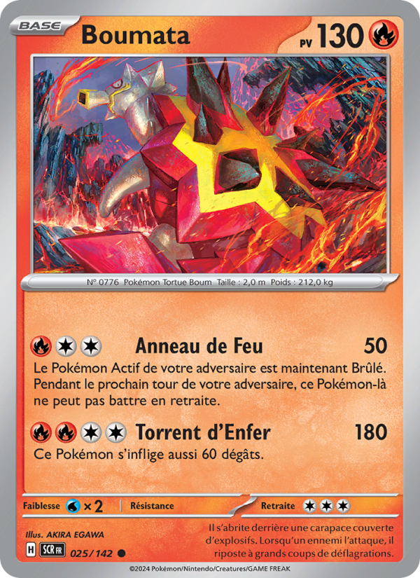 Boumata 025 — Stellar Crown (French Pokémon TCG card)