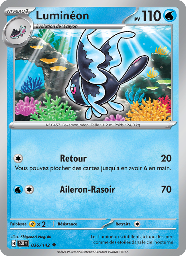 Luminéon 036 — Stellar Crown (French Pokémon TCG card)