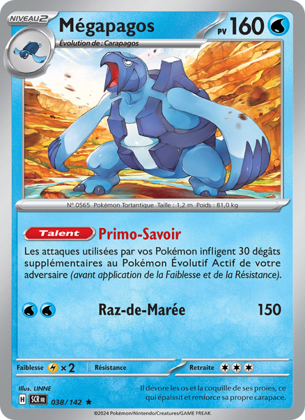 Mégapagos 038 — Stellar Crown (French Pokémon TCG card)