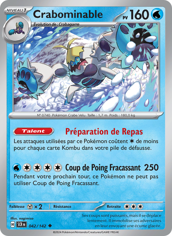 Crabominable 042 — Stellar Crown (French Pokémon TCG card)