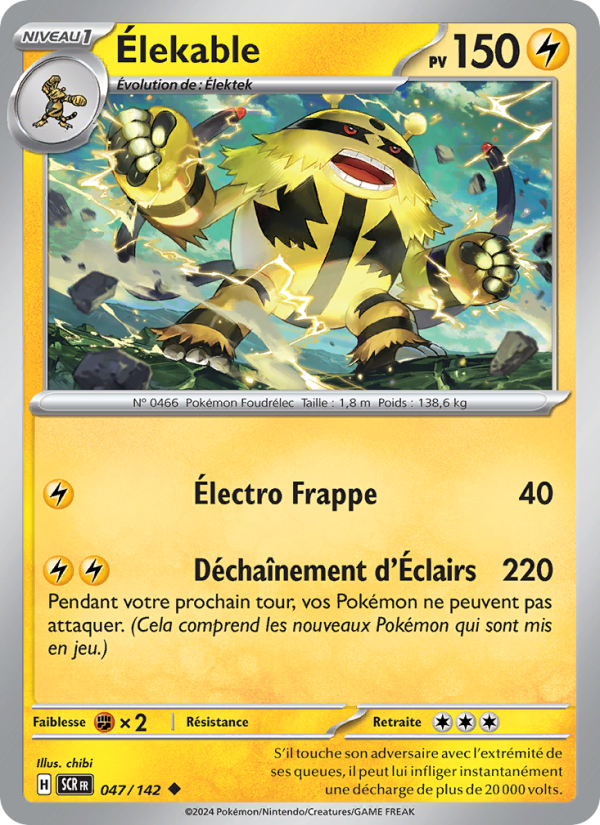 Élekable 047 — Stellar Crown (French Pokémon TCG card)