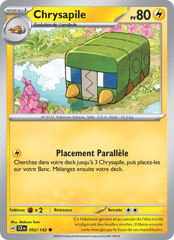 Chrysapile 052 — Stellar Crown (French Pokémon TCG card)