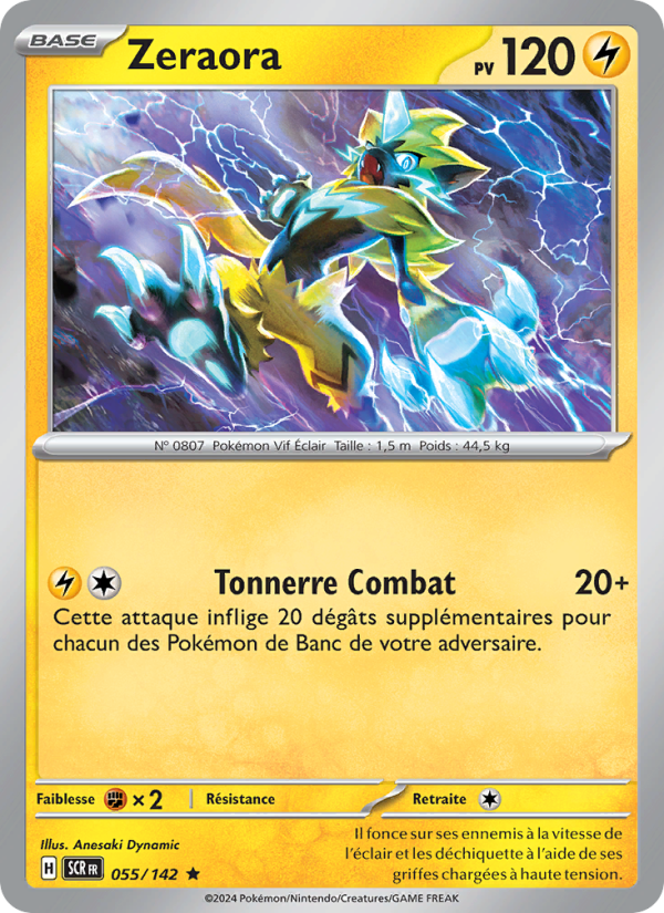 Zeraora 055 — Stellar Crown (French Pokémon TCG card)