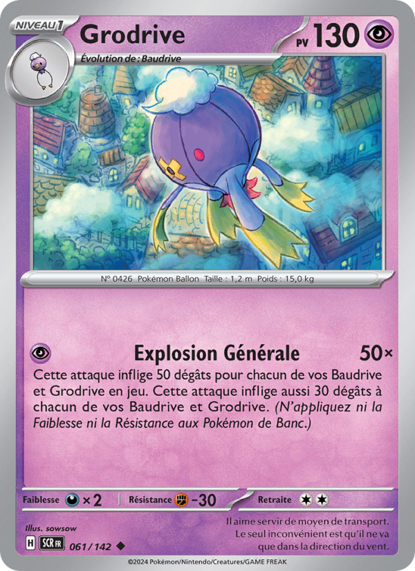 Grodrive 061 — Stellar Crown (French Pokémon TCG card)