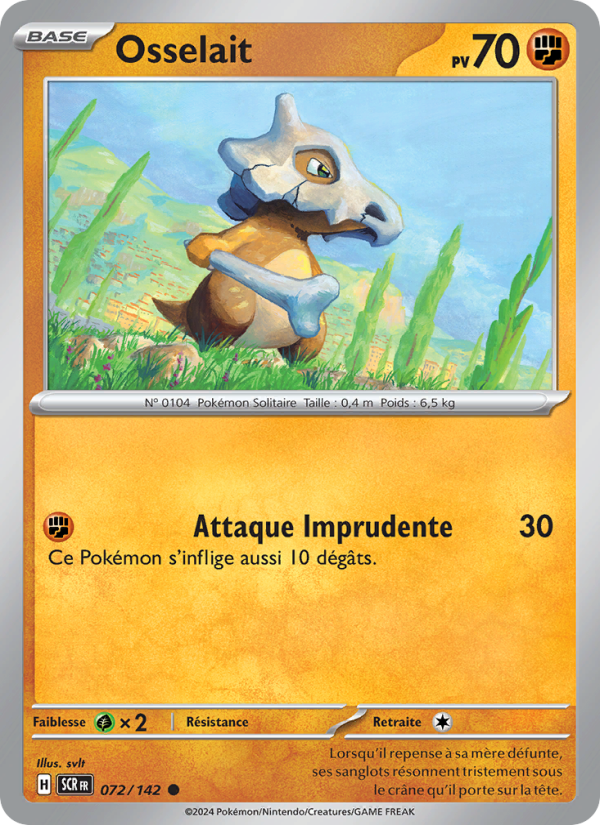 Osselait 072 — Stellar Crown (French Pokémon TCG card)