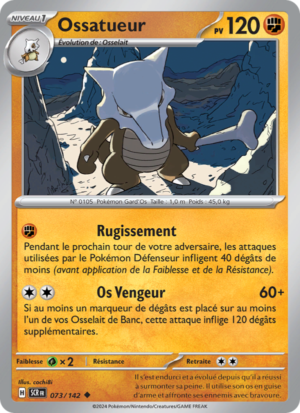 Ossatueur 073 — Stellar Crown (French Pokémon TCG card)